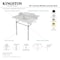 Kingston Brass 36 Carrara Marble Console Sink with Brass Legs, Marble WhiteMatte Black LMS3622M8SQ0 - alternate 3